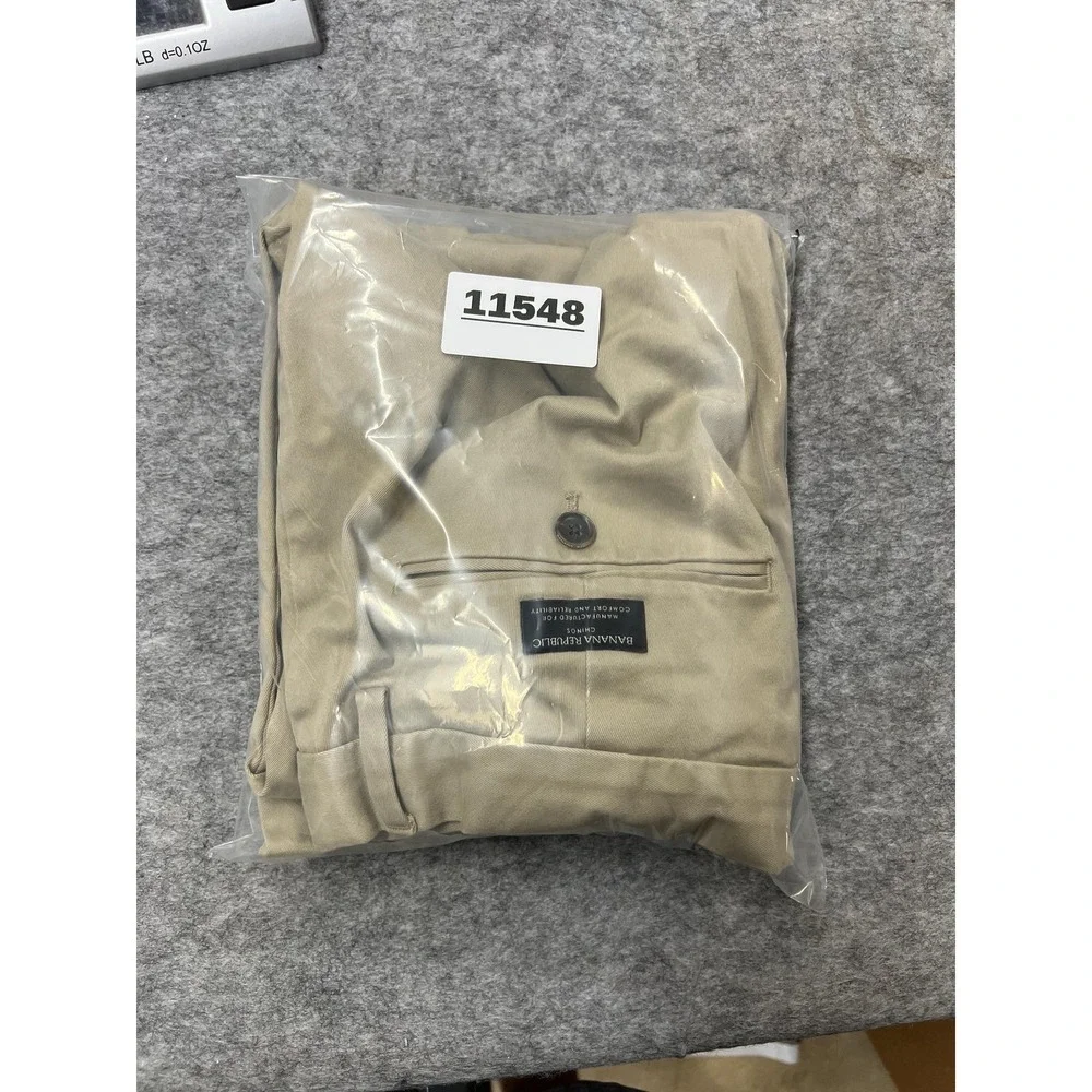 Banana Republic Pants Mens 33x32 Beige Rapid Movement Chino Fulton Skinny 33x30*